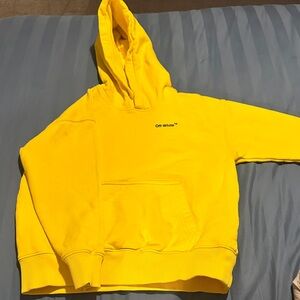 Off-White Kids Bright Yellow Hoodie